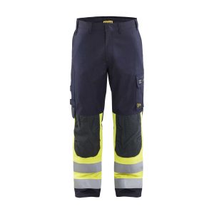 BLAKLADER 14881512 Multinorm Inherent trousers Hi Vis Reflective Work Trousers Men - Ripstop Fabric