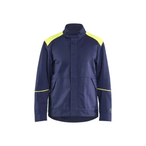 BLAKLADER 48011501 Welding Jacket Hi Vis Reflective Welding Jacket MEN - Flame Retardant