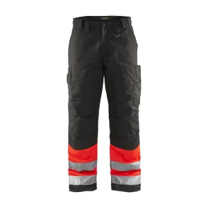 BLAKLADER 18621811 | Hi Vis Winter Trousers Hi Vis Reflective Work Trousers Men - Insulated Lining