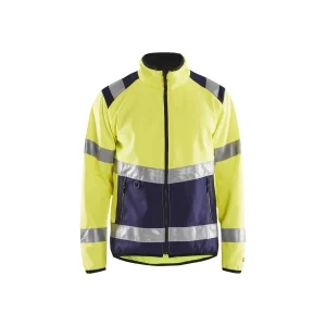 BLAKLADER 48772516 Hi Vis Softshell Jacket Hi Vis Reflective Softshell Work Jacket MEN - Water Repellent