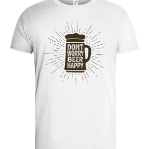 Beer Happy Mug Design - Basic men's t-shirt
