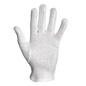 SIR SAFETY BIANCOSPINO Work Gloves - Twisted Bleached Cotton - 12 Pairs