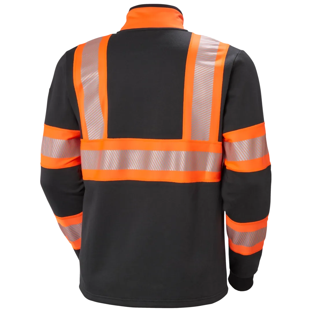 HELLY HANSEN ICU ZIP SWEATSHIRT 79274 Hi Vis Reflective Work Sweatshirt MEN - YKK Zippers – Image 3