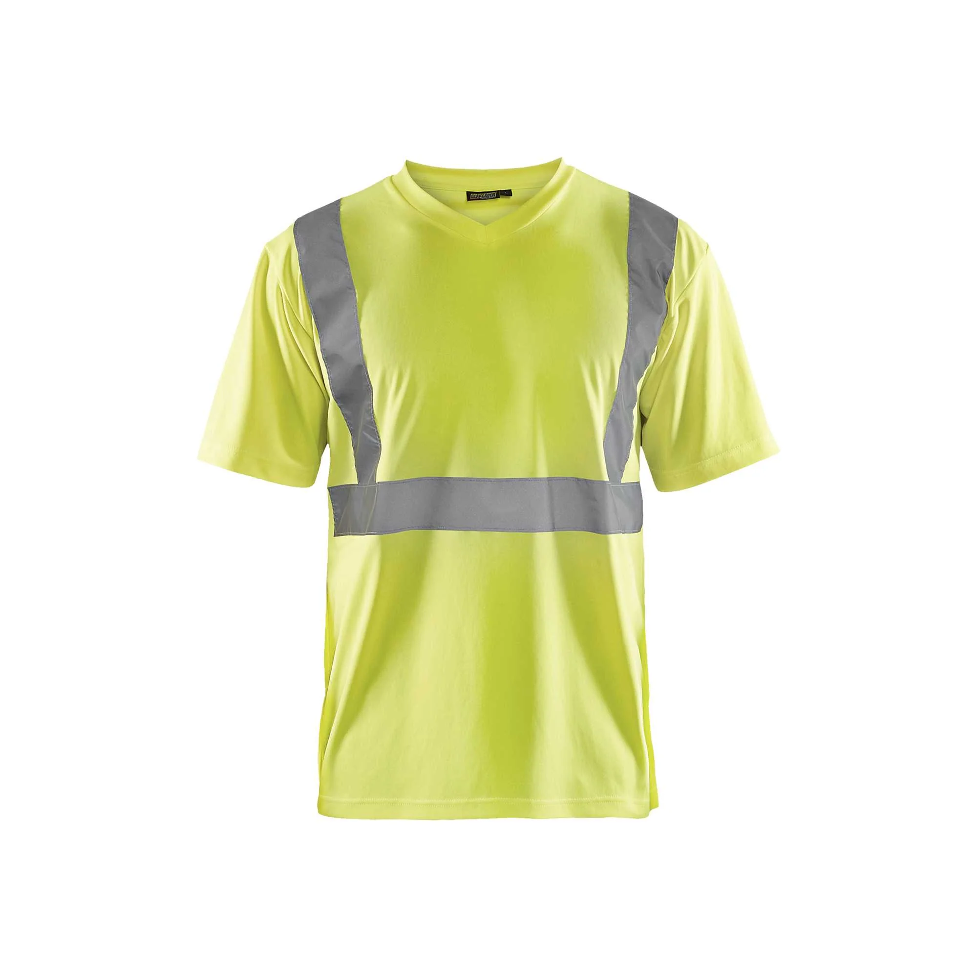 BLAKLADER 33131009 Hi Vis T Shirt Hi Vis Reflective Short Sleeve Work T-Shirt MEN - 100% Polyester