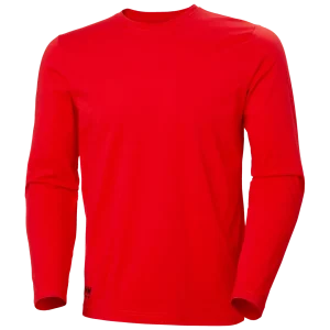 HELLY HANSEN CLASSIC LONGSLEEVE 79169 Long Sleeve Work T-Shirt MEN - 100% Cotton