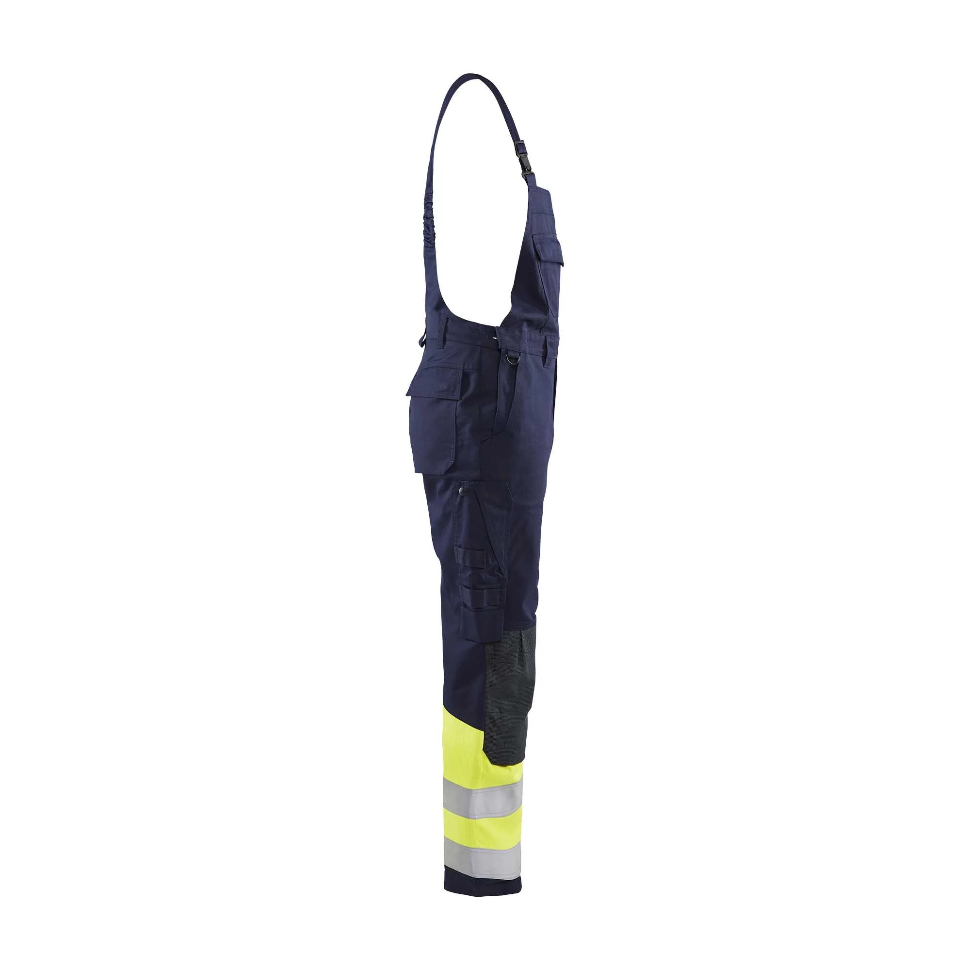 BLAKLADER 26071514 MULTINORM CLASS 1 BIB TROUSERS Hi Vis Reflective Work Bib Trousers Men - Antistatic – Image 5