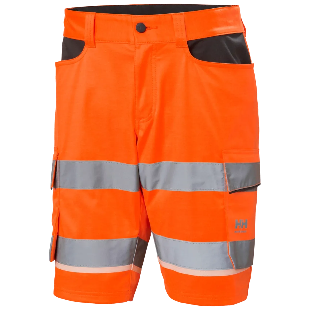 HELLY HANSEN UC-ME CARGO SHORTS 77517 Hi Vis Reflective Work Shorts MEN - Two Way Stretch Fabric – Image 4