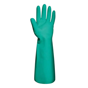 SIR SAFETY GREEN NITRON Chemical Resistant Work Gloves - 0.58mm Nitrile - 12 Pairs