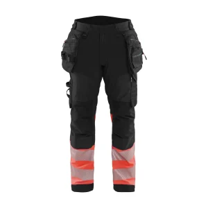 BLAKLADER 18212513 | Hi vis Softshell Trousers Hi Vis Reflective Work Trousers Men - Waterproof
