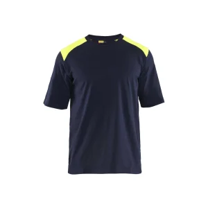 BLAKLADER 34761737 Flame resistant T shirt Hi Vis Reflective Short Sleeve Work T-Shirt MEN - Flame Retardant