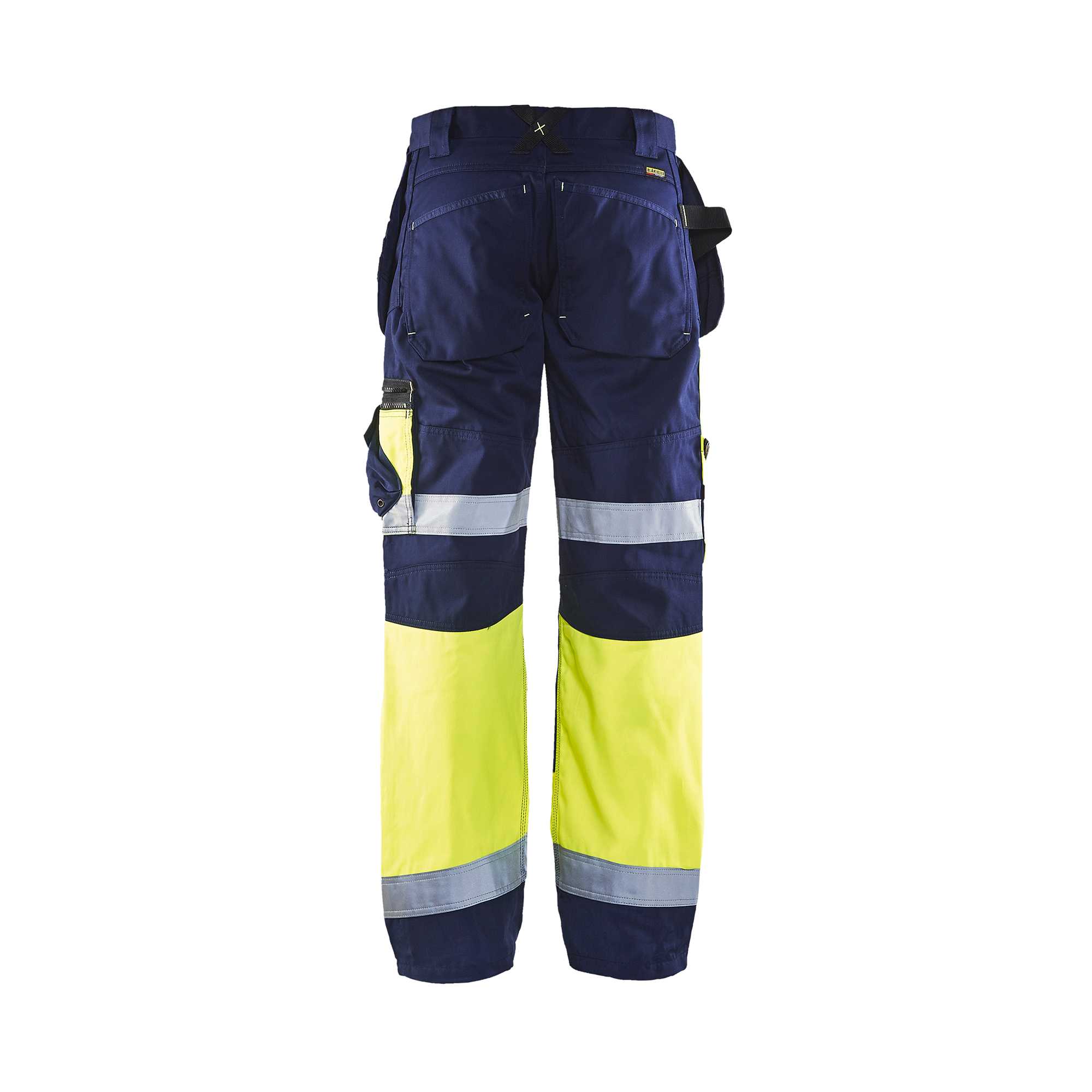 BLAKLADER 15081860 Hi Vis trousers X1500 Hi Vis Reflective Work Trousers Men - Twill Fabric – Image 3
