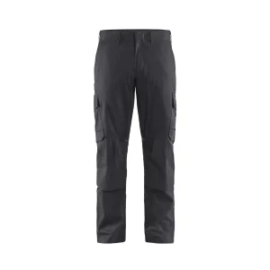 BLAKLADER 14481832 | Industry trousers stretch with knee pad pockets Hi Vis Reflective Work Trousers Men - twill fabric
