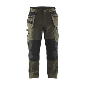 BLAKLADER 14961330 | Service trousers with stretch and tool pockets Work Trousers Men - Ripstop Fabric