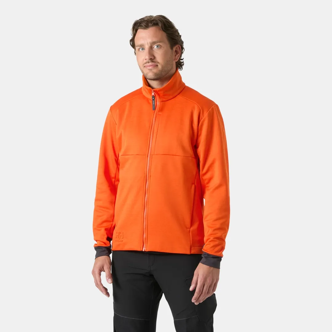 HELLY HANSEN TECH MIDLAYER 72380 Full Zip Work Sweatshirt MEN - Brushed Lining – Image 7