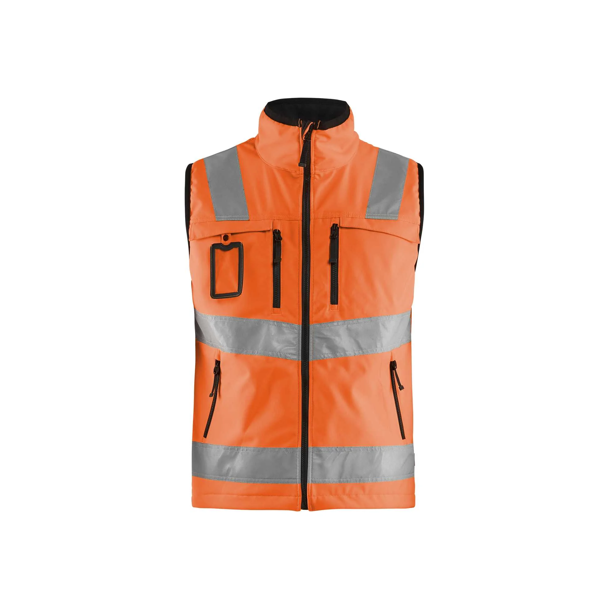 BLAKLADER 30492517 HI VIS SOFTSHELL VEST Hi Vis Reflective Work Softshell Vest MEN - Waterproof – Image 7