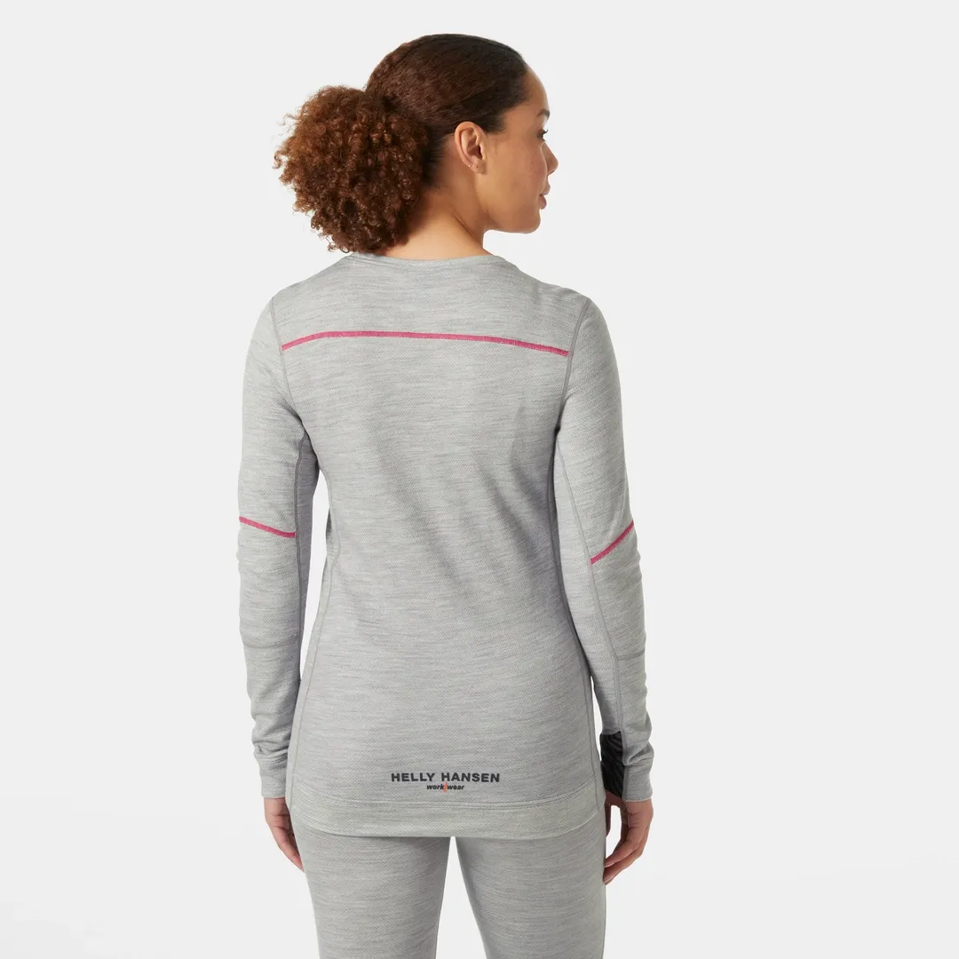 HELLY HANSEN W HH LIFA MERINO CREWNECK 75209 Long Sleeve Work T-Shirt WOMEN - Merino Wool Blend – Image 5