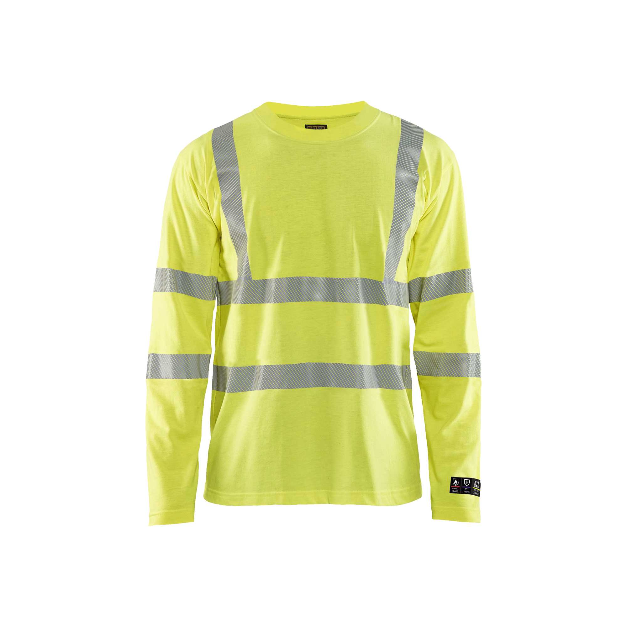 BLAKLADER 34811761 Multinorm long sleeved t shirt Hi Vis Reflective Long Sleeve Work T-Shirt MEN - Flame Retardant – Image 2