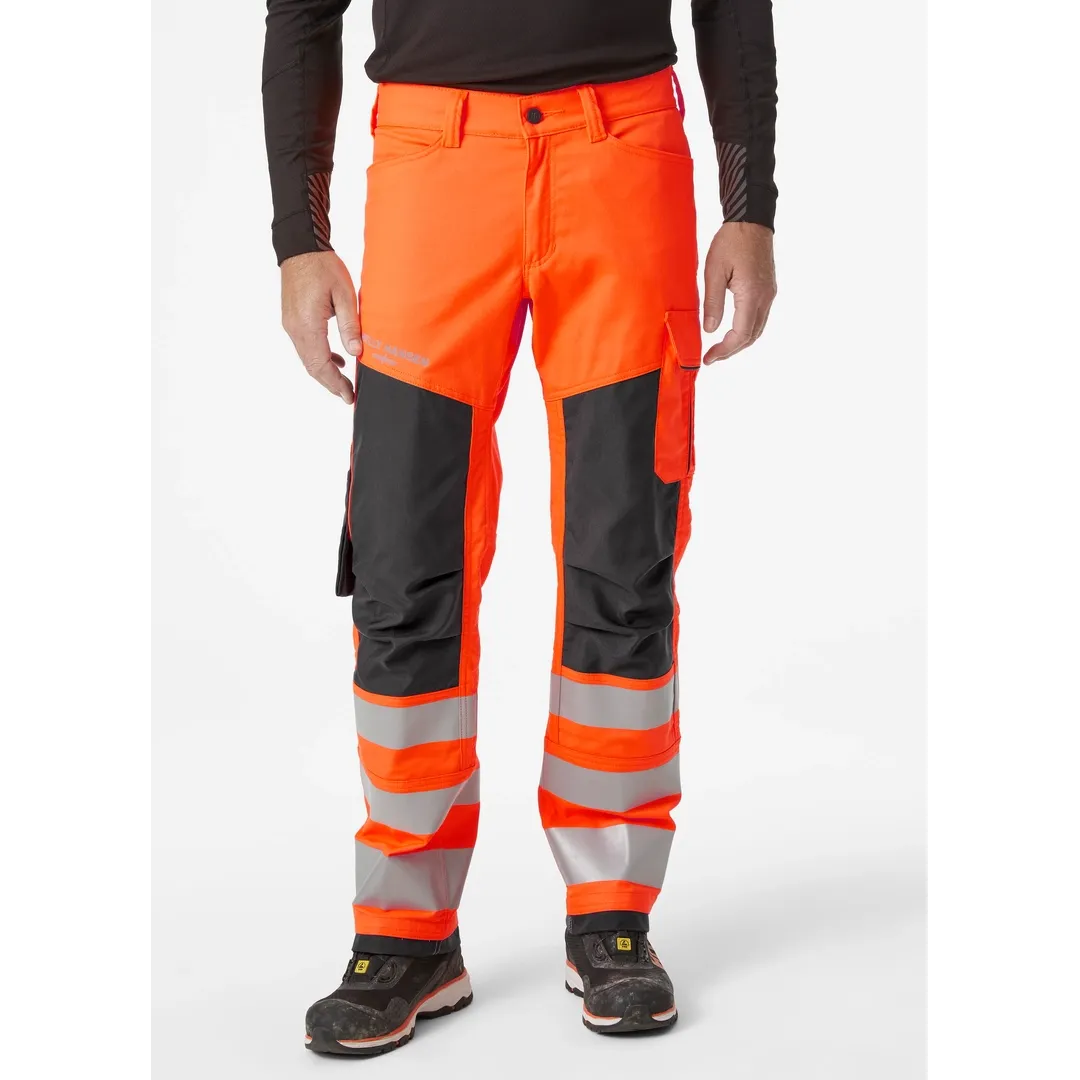 HELLY HANSEN ALNA 2.0 WORK PANT CLASS 2 77421 Hi Vis Reflective Work Trousers MEN - Stretch Fabric – Image 5