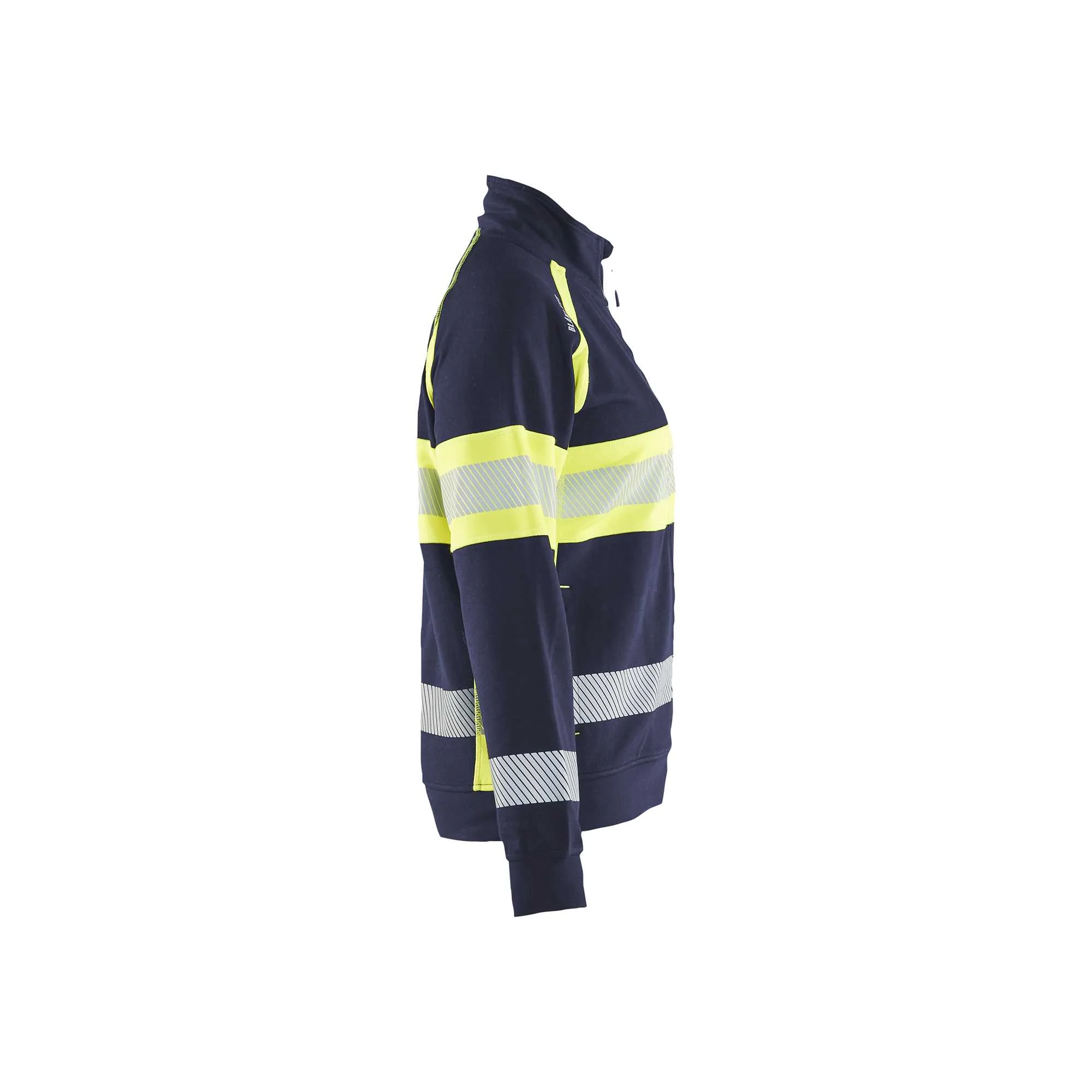 BLAKLADER 35051158 Hi Vis Reflective Full-zip Work Sweatshirt WOMEN - 100% Cotton – Image 5