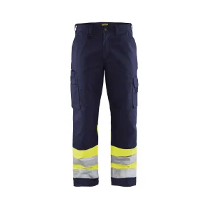 BLAKLADER 15641811 | Hi Vis trousers Hi Vis Reflective Work Trousers Men - twill fabric