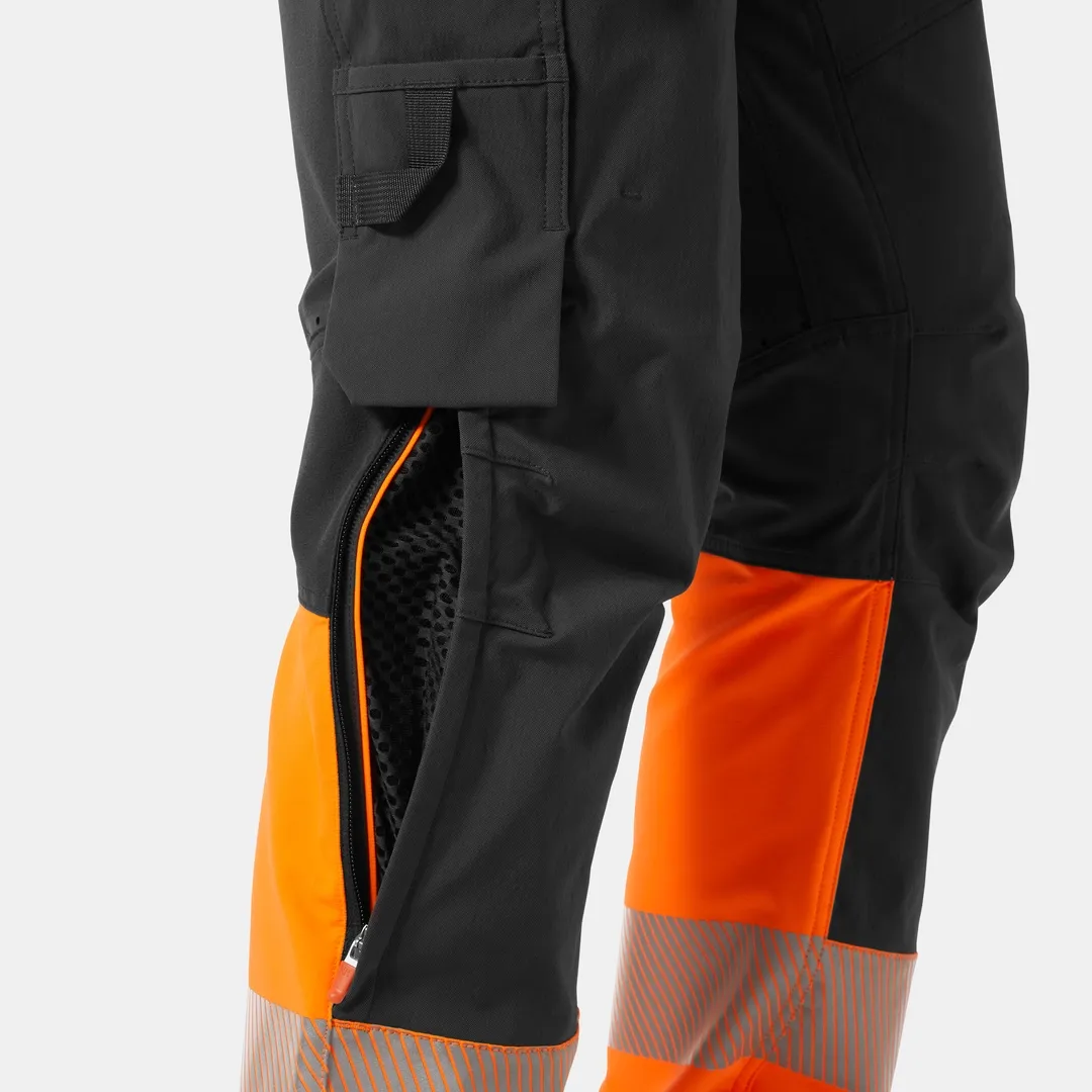 HELLY HANSEN ICU BRZ CONSTRUCTION PANT CLASS 1 77500 Hi Vis Reflective Work Trousers MEN - Stretch – Image 6