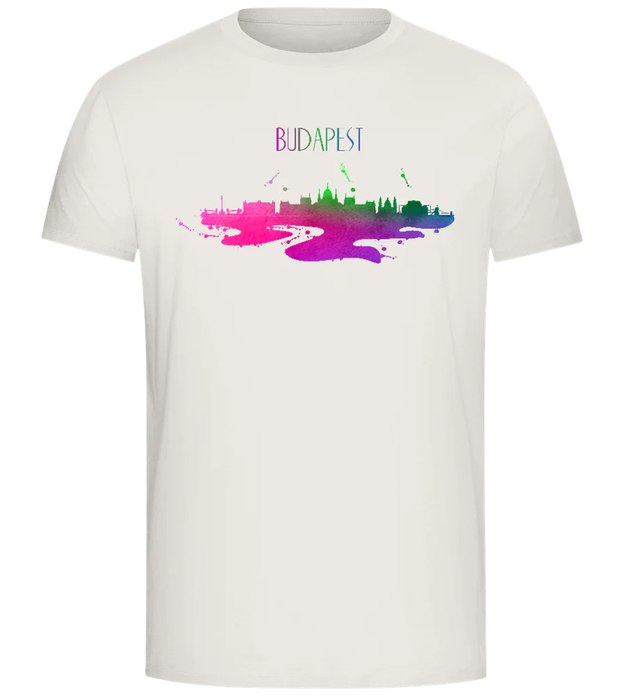Budapest Watercolor City Skyline Design - Comfort Unisex T-Shirt – Image 6