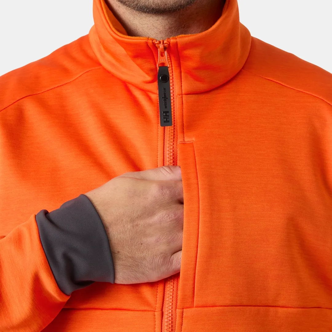 HELLY HANSEN TECH MIDLAYER 72380 Full Zip Work Sweatshirt MEN - Brushed Lining – Image 9