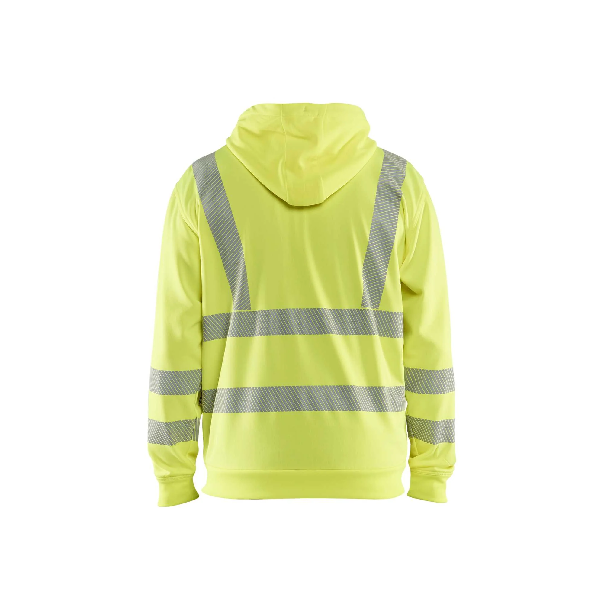 BLAKLADER 35652538 Hi Vis Hoodie Full Zip Hi Vis Reflective Hoodie Work Sweatshirt MEN - Breathable – Image 3