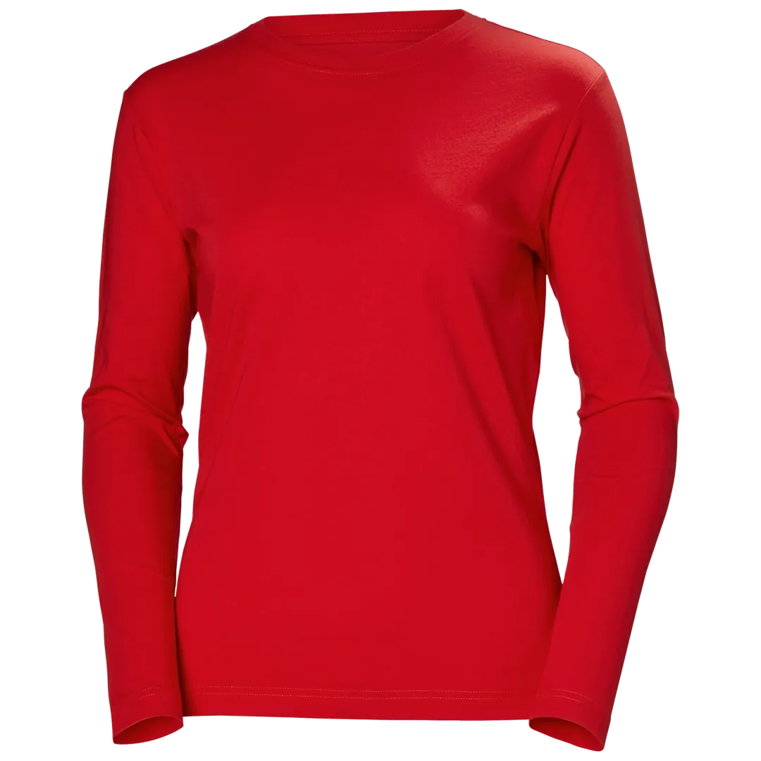 HELLY HANSEN W CLASSIC LONGSLEEVE 79159 Long Sleeve Work T-Shirt WOMEN - 100% Cotton – Image 2