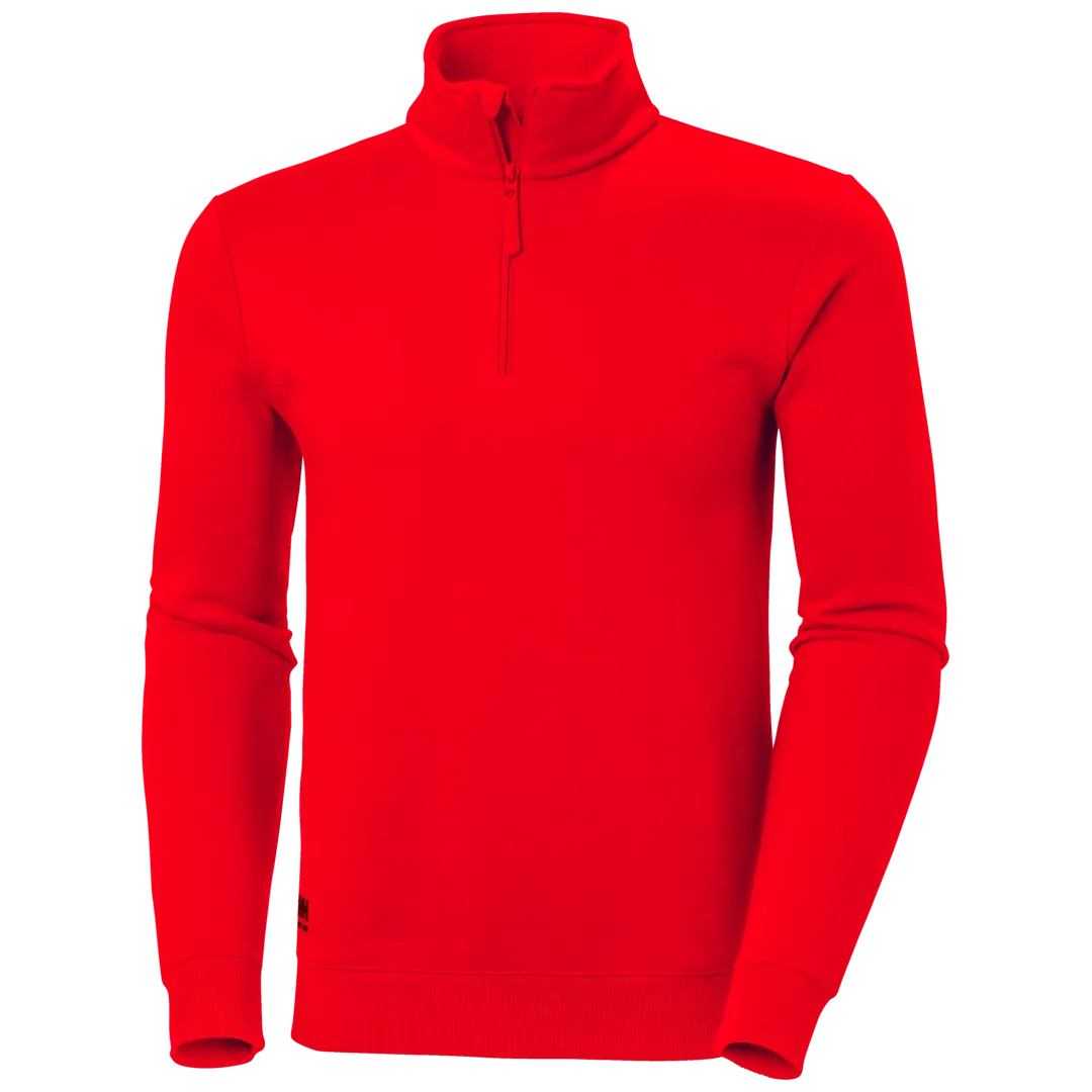 HELLY HANSEN CLASSIC HALF ZIP SWEATSHIRT 79325 Half Zip Work Sweatshirt MEN - Chin Protector – Image 2