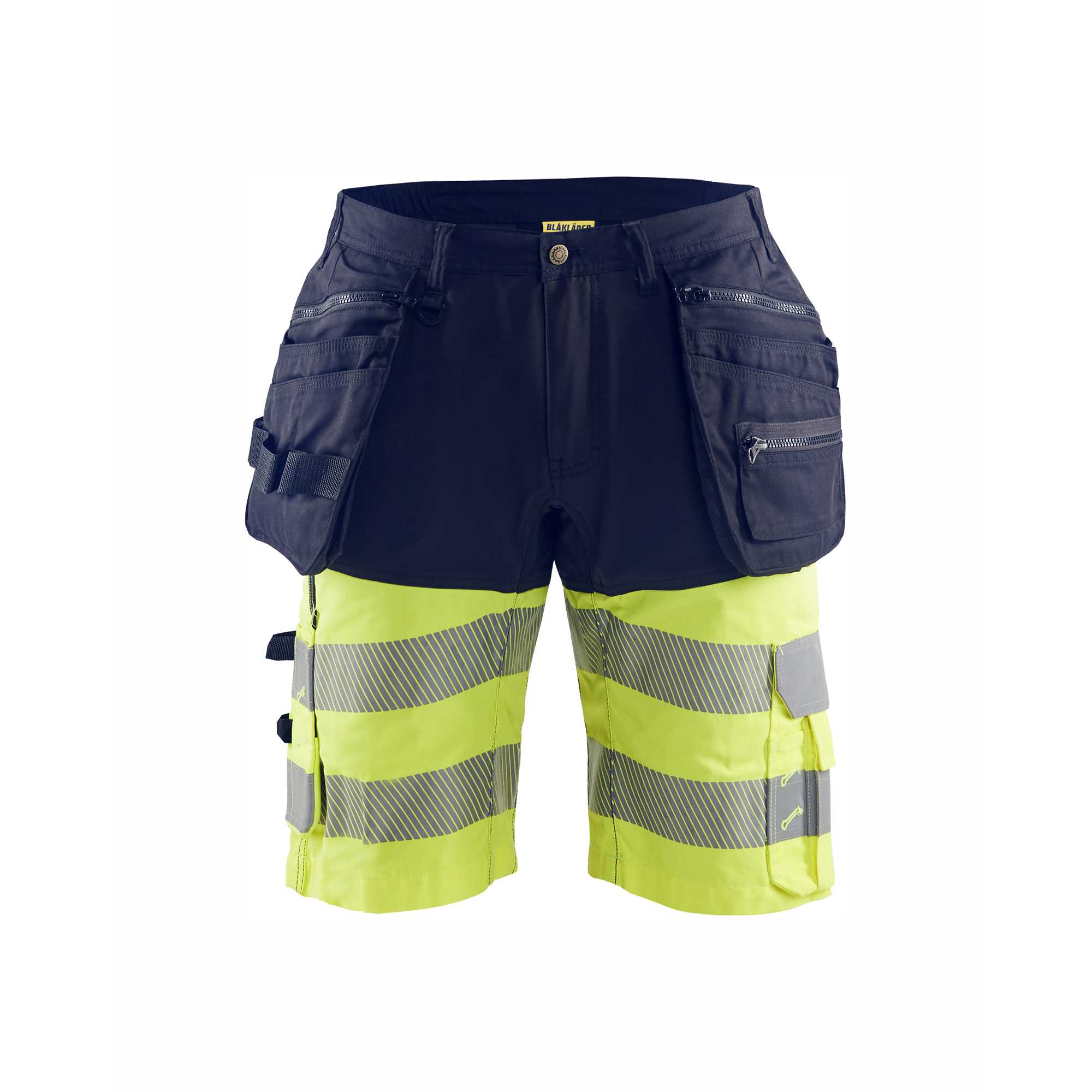 BLAKLADER 15961811 | Hi Vis shorts with stretch Hi Vis Reflective Work Shorts Men - Stretch Fabric – Image 3