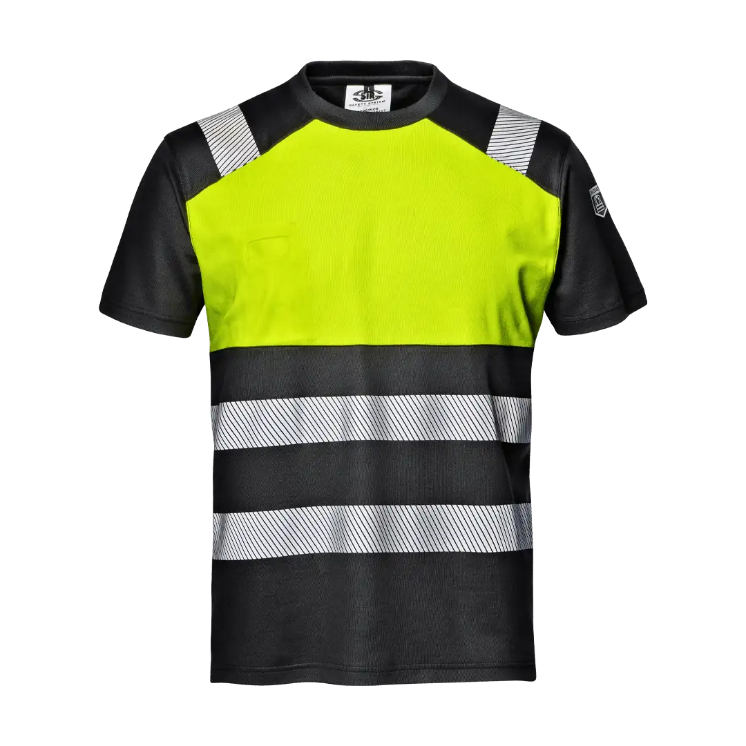 SIR SAFETY CONTRAST Hi Vis Reflective Short Sleeve Work T-Shirt MEN - EN ISO 20471 Class 1 – Image 3