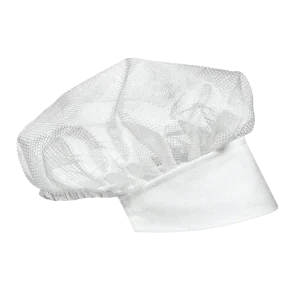 LADIES' CAP Hairnet - Perforated Cloth - Wide Cotton Peak - Pack of 12 Pieces