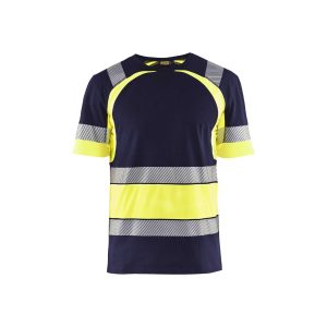 BLAKLADER 34211030 Hi Vis T shirt Hi Vis Reflective Short Sleeve Work T-Shirt MEN - 100% Cotton