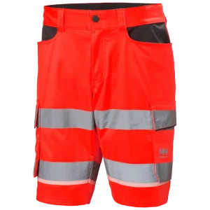HELLY HANSEN UC-ME CARGO SHORTS 77517 Hi Vis Reflective Work Shorts MEN - Two Way Stretch Fabric