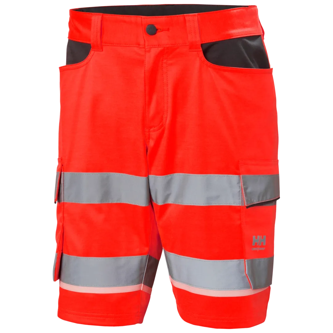 HELLY HANSEN UC-ME CARGO SHORTS 77517 Hi Vis Reflective Work Shorts MEN - Two Way Stretch Fabric – Image 2