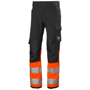HELLY HANSEN ALNA 4X WORK PANT CLASS 1 77429 Hi Vis Reflective Work Trousers MEN - Reinforced Knees