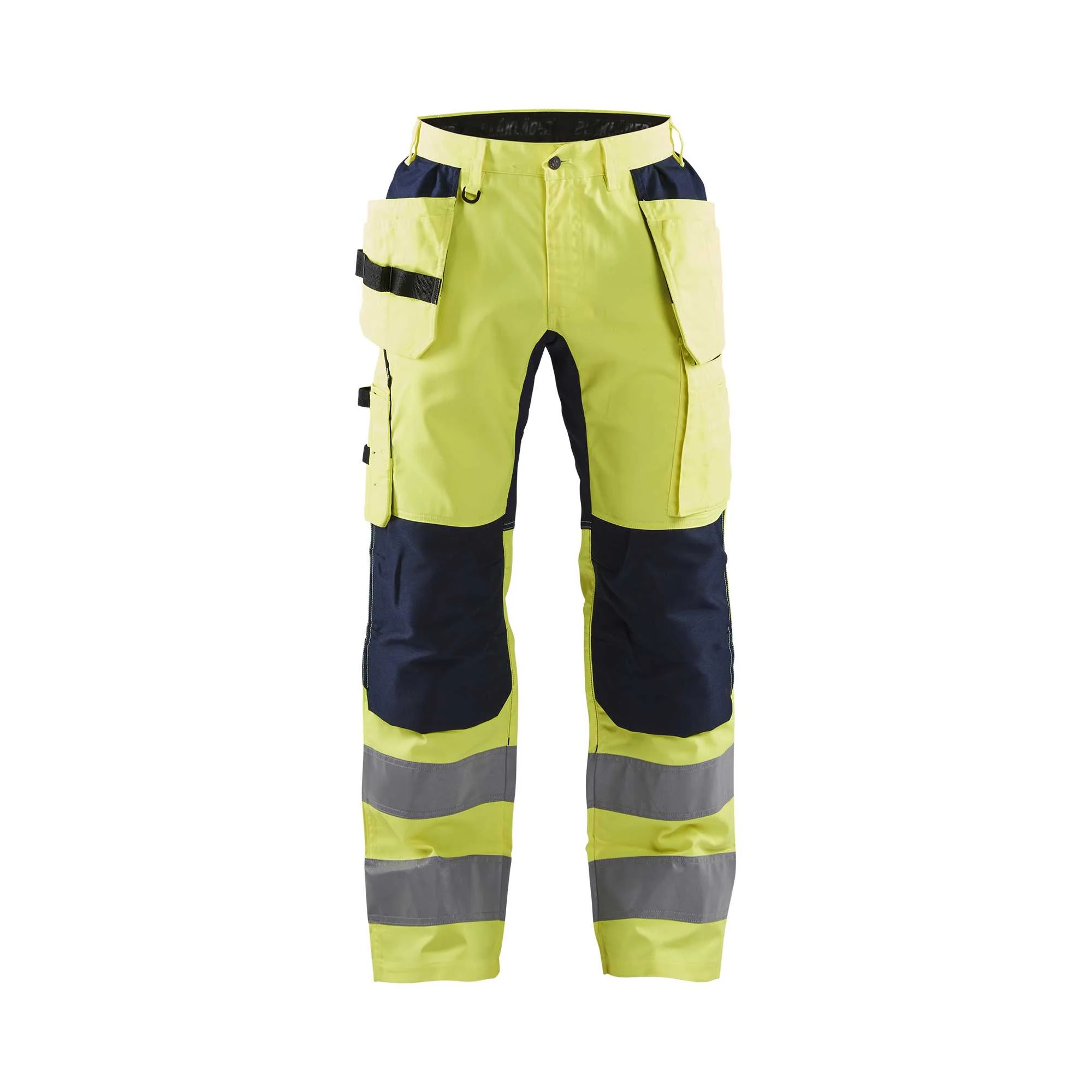 BLAKLADER 15521811 | Hi Vis Trousers with Stretch Hi Vis Reflective Work Trousers Men - Class 2 Visibility – Image 2