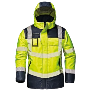 SIR SAFETY MICROLINES EXTREME High Vis Waterproof Work Jacket Men - flame retardant
