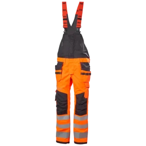 HELLY HANSEN ALNA 2.0 CONSTRUCTION BIB 77520 Hi Vis Reflective Work Dungarees MEN - Cordura Knees