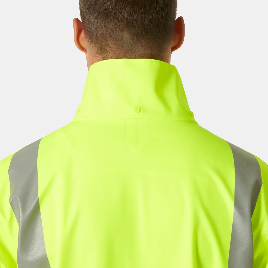 HELLY HANSEN ADDVIS RAIN COAT 70156 Hi Vis Reflective Rain Coat MEN Safety Jacket - Waterproof – Image 5
