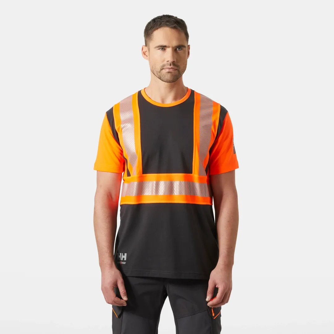 HELLY HANSEN ICU T-SHIRT 79271 Hi Vis Reflective Short Sleeve Work T-Shirt MEN - Moisture Wicking – Image 4