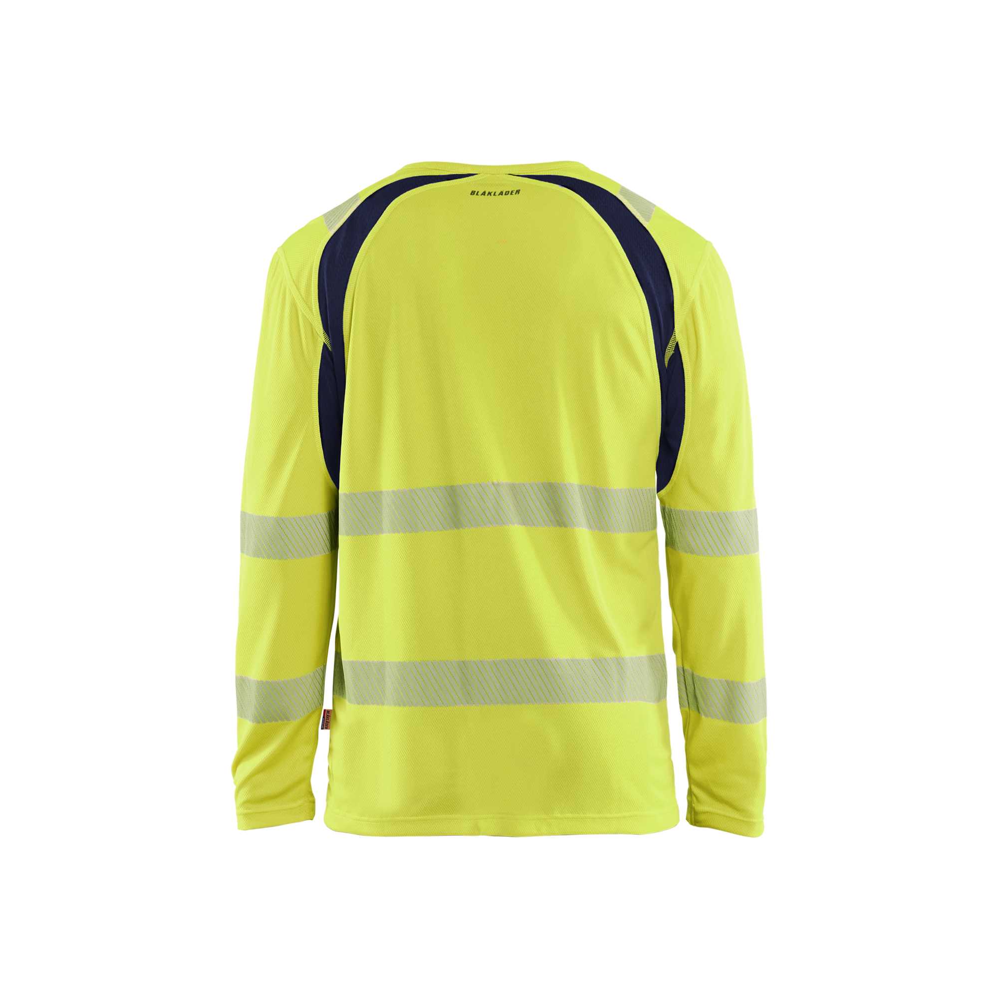 BLAKLADER 35991013 Hi Vis UV Protected Long Sleeved T Shirt Hi Vis Reflective Long Sleeve Work T-Shirt MEN - 100% Polyester – Image 3