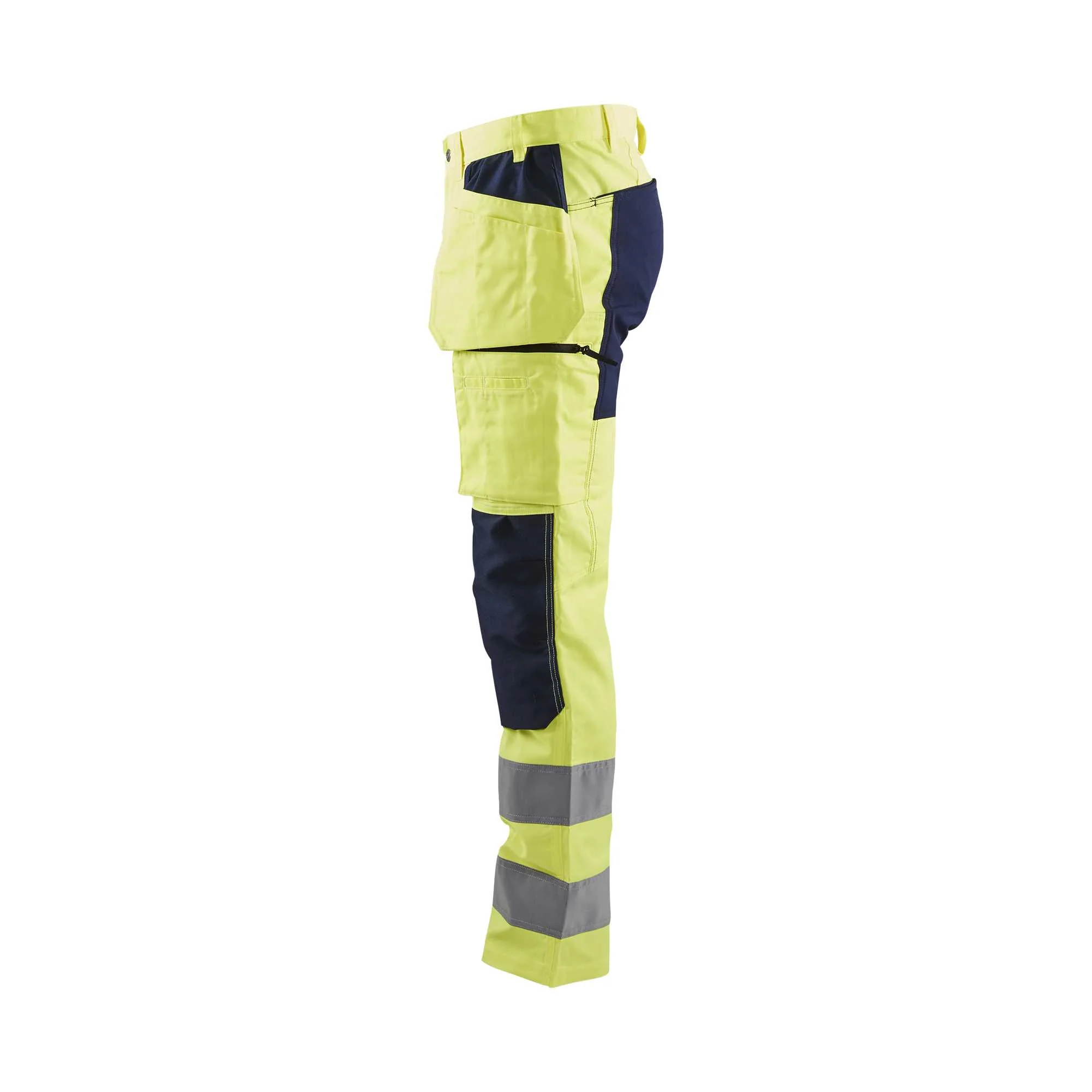 BLAKLADER 15521811 | Hi Vis Trousers with Stretch Hi Vis Reflective Work Trousers Men - Class 2 Visibility – Image 4