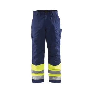 BLAKLADER 18621811 | Hi Vis Winter Trousers Hi Vis Reflective Work Trousers Men - Insulated Lining