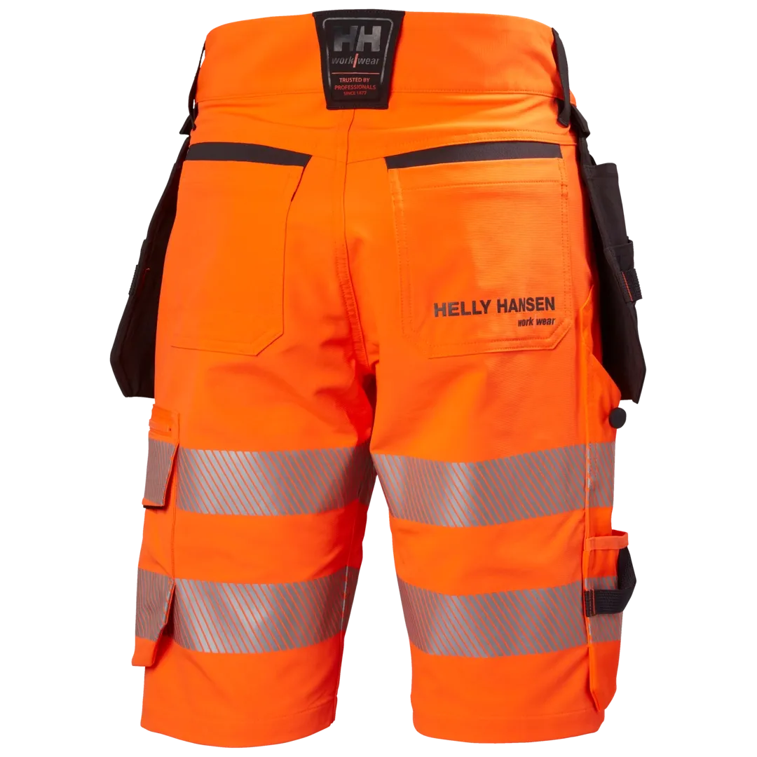 HELLY HANSEN ICU CONSTRUCTION SHORTS 77503 Hi Vis Reflective Work Shorts MEN - 4 Way Stretch Fabric – Image 7