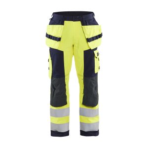 BLAKLADER 15791514 | Multinorm Craftsman Trousers Hi Vis Reflective Work Trousers Men - Antistatic