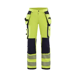 BLAKLADER 71971642 | Women's Hi Vis trousers with 4 way stretch Hi Vis Reflective Work Trousers Women - Water Repellent