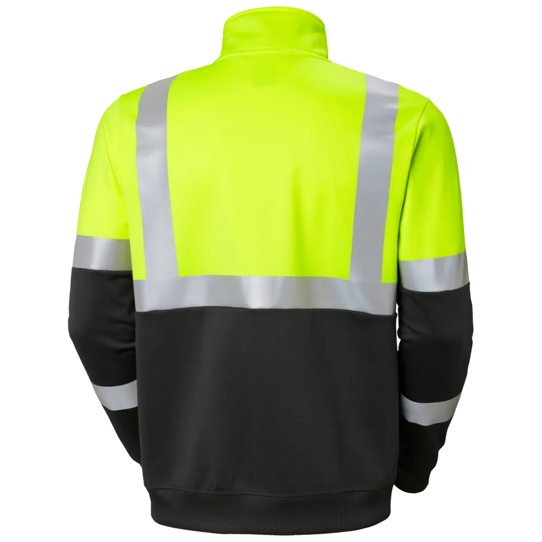 HELLY HANSEN ADDVIS ZIP SWEATSHIRT CLASS 1 79258 Hi Vis Reflective Work Sweatshirt MEN - Stretch – Image 7