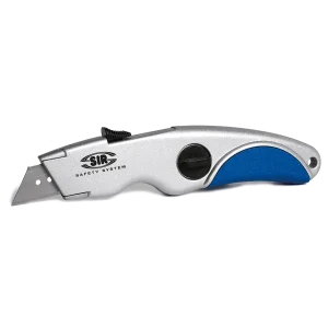 OMEGA CUTTER Safety Knife - Retractable Blade - Spare Blade Storage